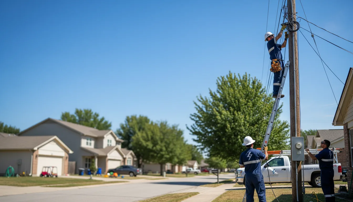 Residential electrician providing installation services in Vinton, OH